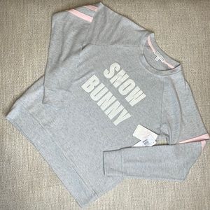 Gray + Pink PJ Salvage Snow Bunny Sleep Shirt